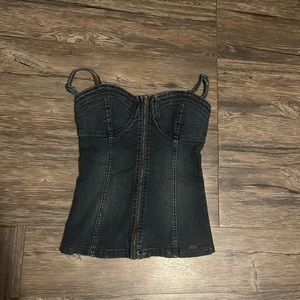 Guess Black Denim Vest